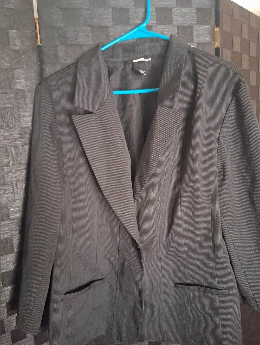Studio 1940 Black Pinstripe Blazer